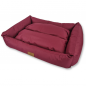 Preview: Wasserdichtes Hundebett - 62x44x22 cm - Farbe bordeauxrot