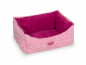 Preview: Hundebett - 45x40x18 cm - Hundesofa - waschbar - Alcantaraoptik -  Farbe pink