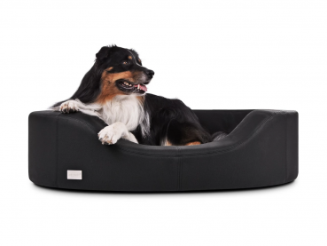 mypado Prado Kunstleder-Premium - Füllung Standard - Hundesofa - Farbe schwarz - diverse Größen