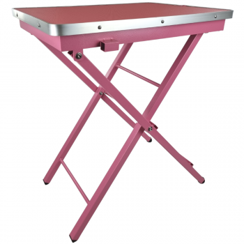 Hunde Trimmtisch 60x45x82 cm - Pflegetisch - Trimmarm - Farbe: rosa