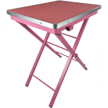 Hunde Trimmtisch 60x45x82 cm - Pflegetisch - Trimmarm - Farbe: rosa