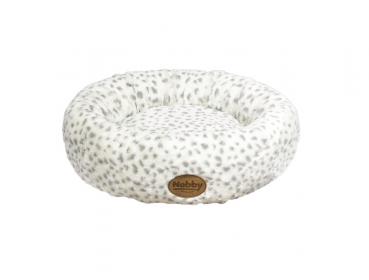 Hundebett / Donut - d=45 cm - Farbe: leopard grau