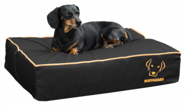 Hundebett Bodyguard - 65x50 cm -  Farbe schwarz