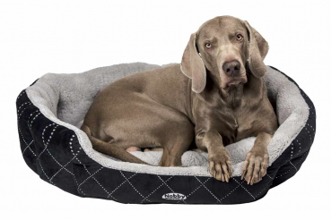 Hundebett - Hundesofa - waschbar - Softplüsch -  div. Größen - Farbe schwarz