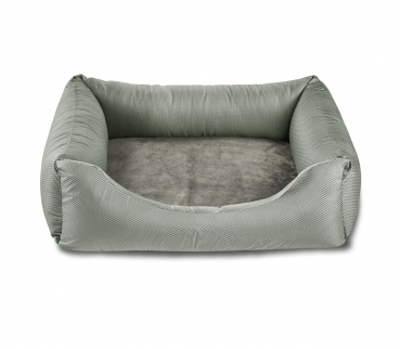 Wolters Hundebett - Hundesofa Harmony - Farbe silberfarben-grün - div. Größen