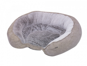 Hundebett - Hundekissen - Leinenoptik - 97x76x21 cm