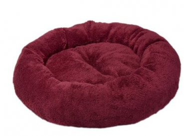 Hundekissen - Plüschsamt - 52 cm - Farbe bordeaux