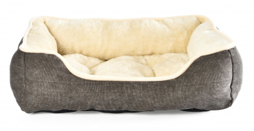 Hundebett - 56x46x16 cm - Farbe bicolor