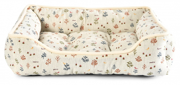 Hundebett - 56x46x16 cm - Farbe natur