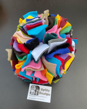 Fleece Schnüffelball Zwerg - d = 10cm - versch. Farben