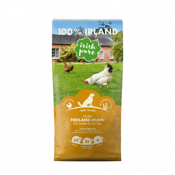 Hunde-Trockenfutter Irisches Freiland-Huhn - Adult - div. Größen - mit Gemüse & Kelp-Alge