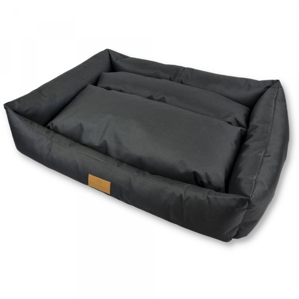 Wasserdichtes Hundebett - 62x44x22 cm - Farbe schwarz