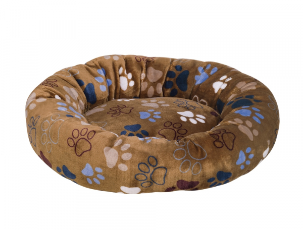 Hundebett / Donut - d=70 x 15 cm - Farbe: braun