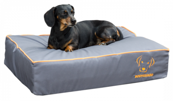 Hundebett Bodyguard - 65x50 cm -  Farbe grau