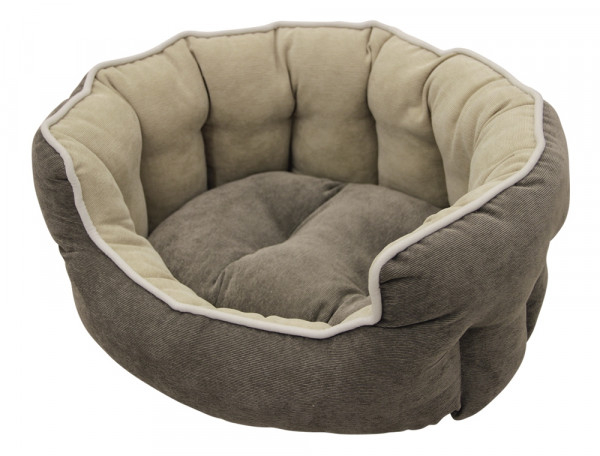Hundebett - Hundesofa - waschbar - Wendekissen -  div. Größen - Farbe taupe