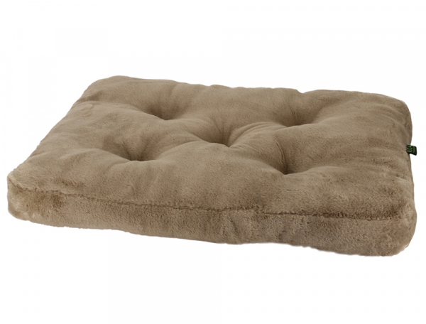 Hundekissen - Hundematratze - 75x55x6 cm - Microfaser - Farbe beige