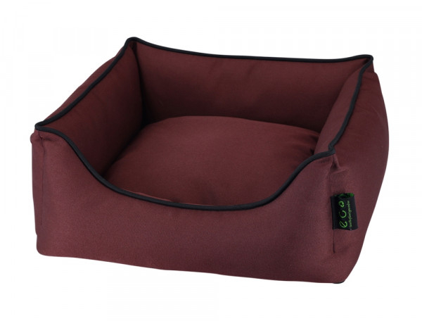 Ökologisches Hundebett - Hundesofa - Recyclingmaterial - div. Größen - Farbe bordeaux