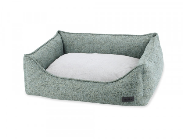 Komfort Hundebett - Hundesofa - Leinenoptik - div. Größen - Farbe grün