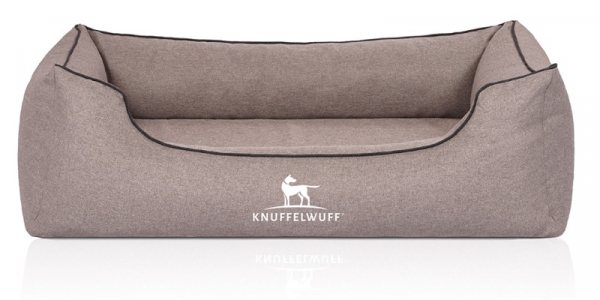 Knuffelwuff orthopädisches Hundebett Wippo - Velour - handwebcharakter - div. Größen und Farben