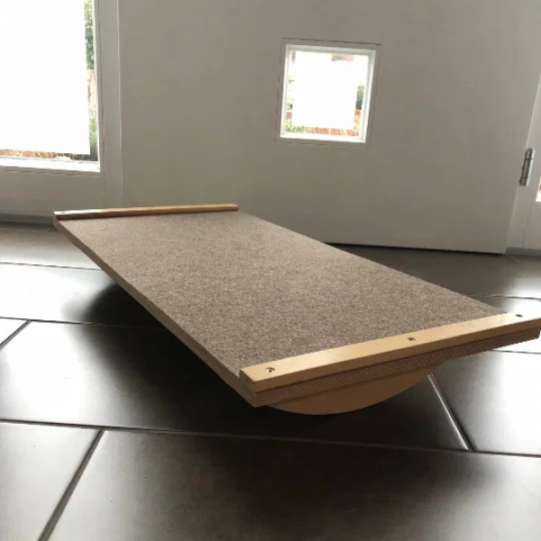 Agility Balanceboard - Wackelbrett - Filzoberfläche - Farbe braun - div. Größen