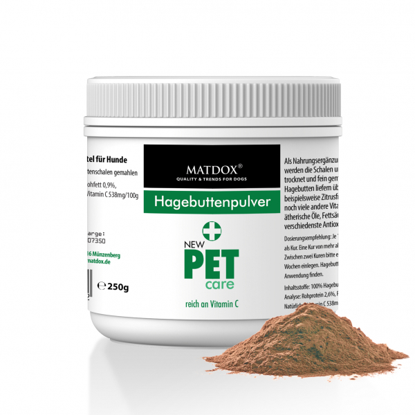 MATDOX Hagebutten Pulver für Hunde - 250g