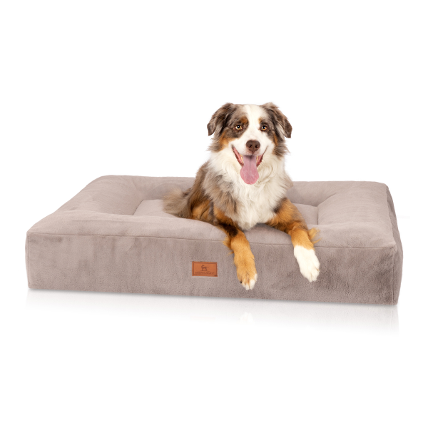 Knuffelwuff orthopädisches Hundebett Midland - Kaninchenfell Imitat - div. Farben und Größen