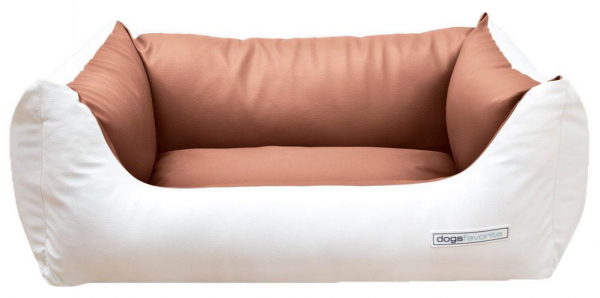 Hundebett Deluxe Bicolor - Kunstleder - diverse Größen und Farben